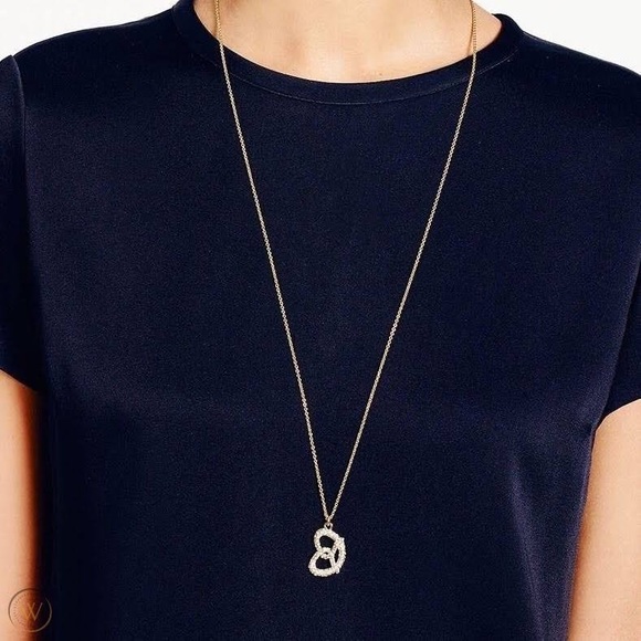 KATE SPADE NYC Pretzel Pendant Gold Novelty Necklace - O0RU0771 - 31”